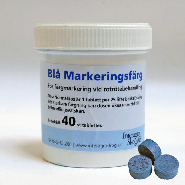 Blå Markeringsfärg, 40 tabletter